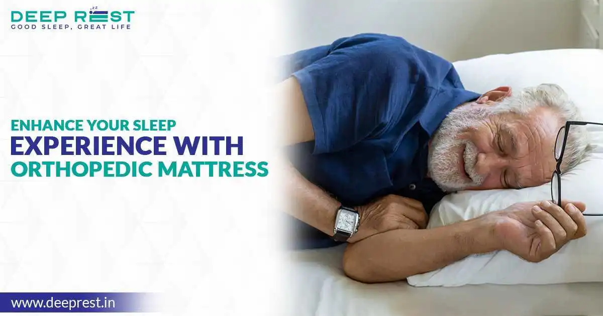 Old Man Sleeping on Orthopedic Mattress